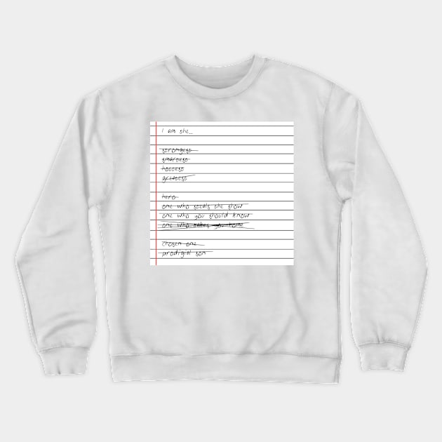 Ron's Checklist Crewneck Sweatshirt by metanoiias